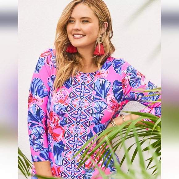 Lilly Pulitzer Dress Ophelia Swing Plumeria Pink NEW Summer XS 0 2 Engineered - Picture 5 of 7